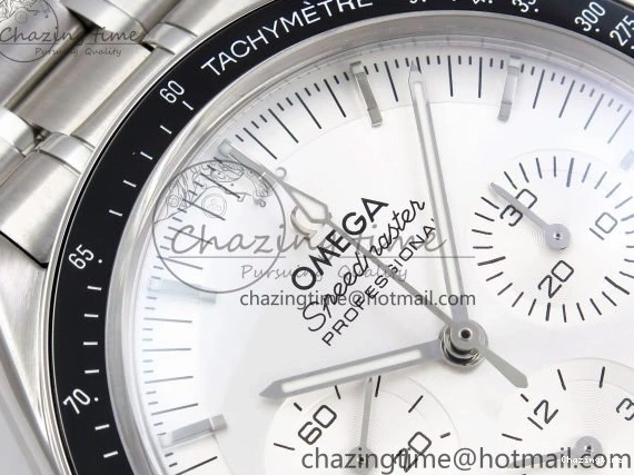 0304 Classic Speedmaster SS RMF Best Edition White Dial on SS Bracelet Lemania HW 7723